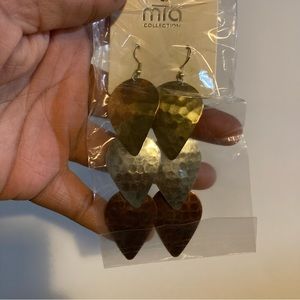 Mia Collection Womens Metal Dangle Earrings